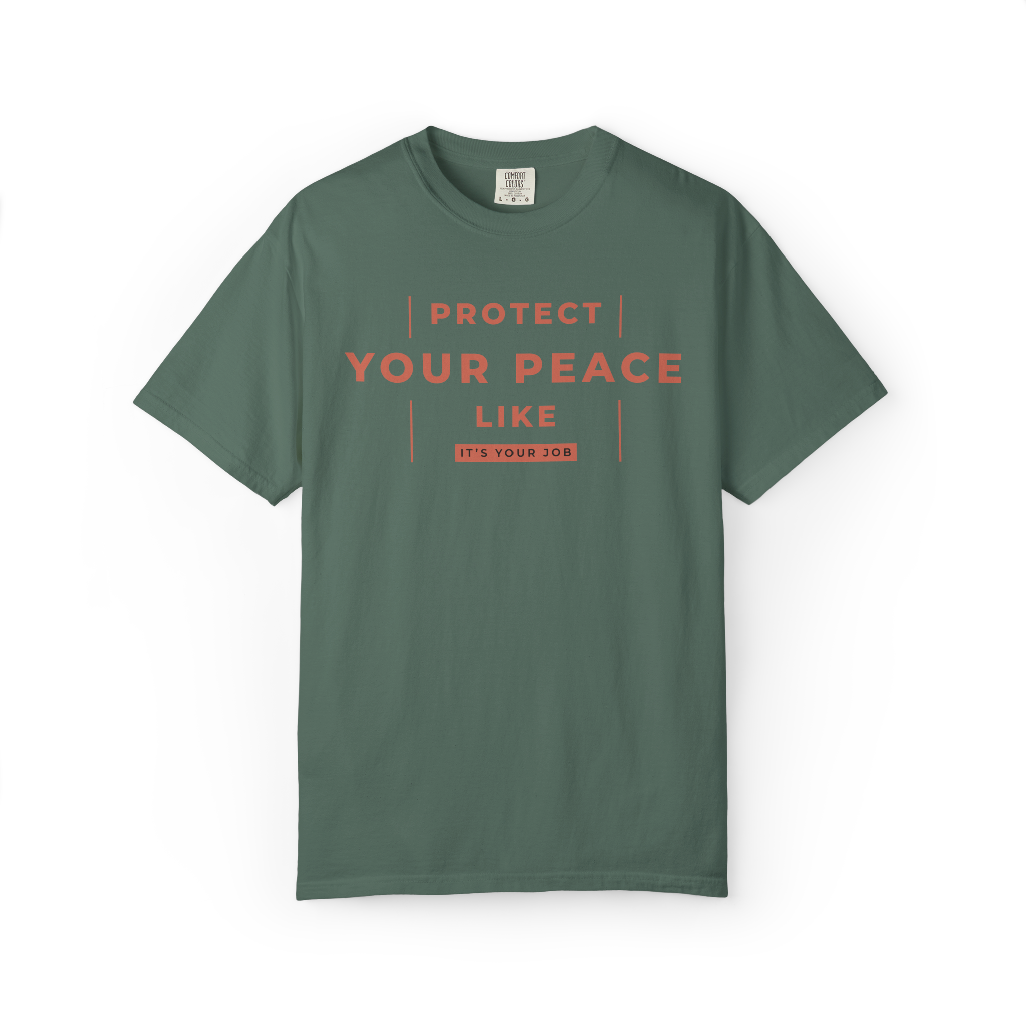 Protect Your Peace T-Shirt — Minimal Motivational Graphic Tee