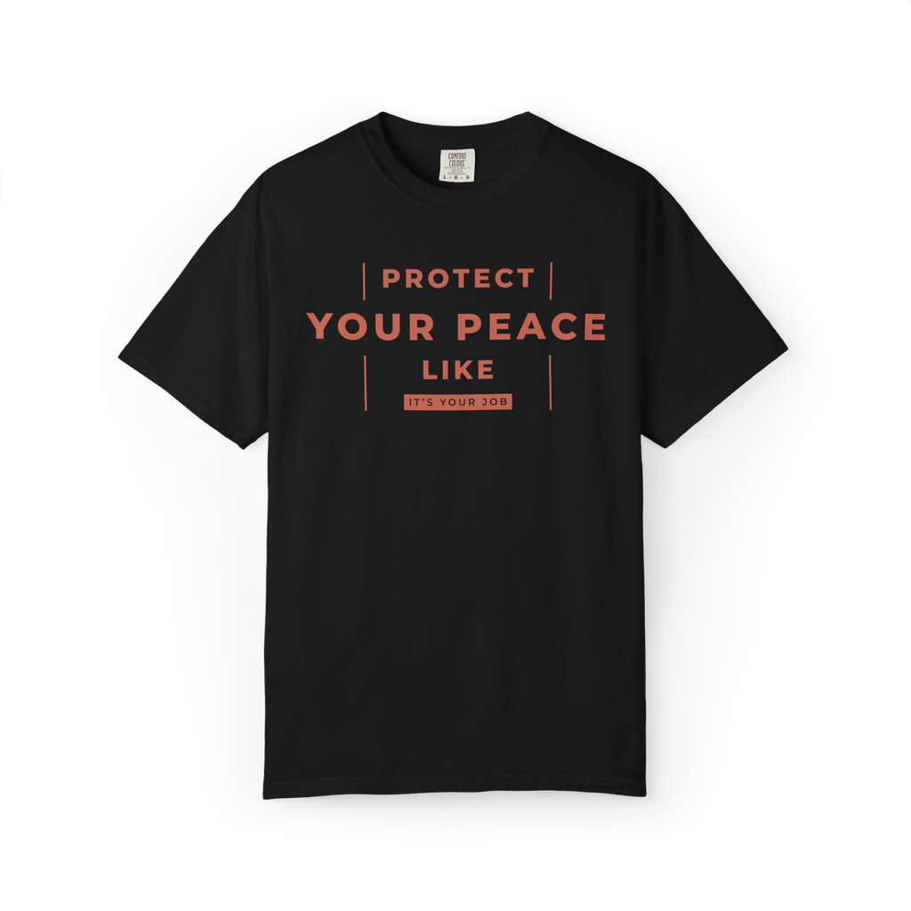 Protect Your Peace T-Shirt — Minimal Motivational Graphic Tee
