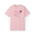 Share Your Story T-Shirt — Floral Wine Glass Graphic Tee