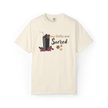 T-Shirt — "My Limits Are Sacred" Floral Drink Graphic