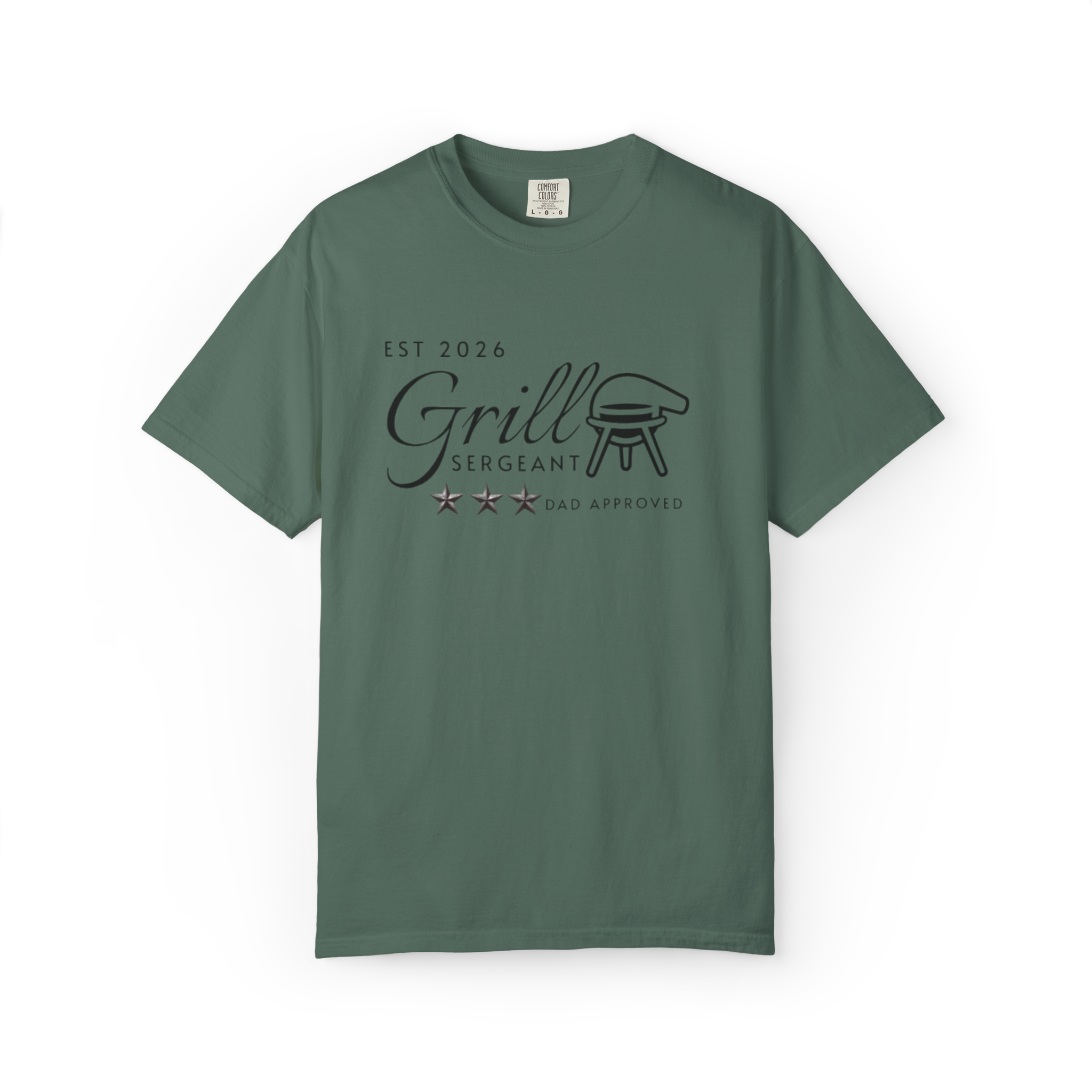 Grill Sergeant T-Shirt "Est 2026" Dad-Approved BBQ Tee