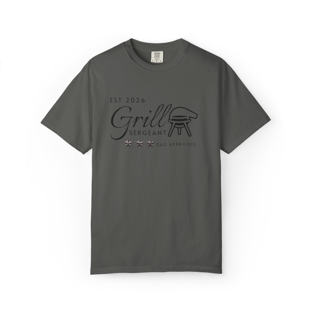 Grill Sergeant T-Shirt "Est 2026" Dad-Approved BBQ Tee