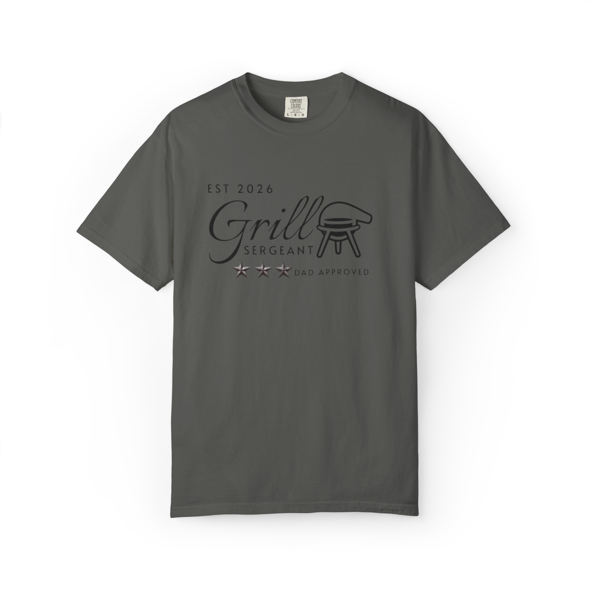Grill Sergeant T-Shirt "Est 2026" Dad-Approved BBQ Tee