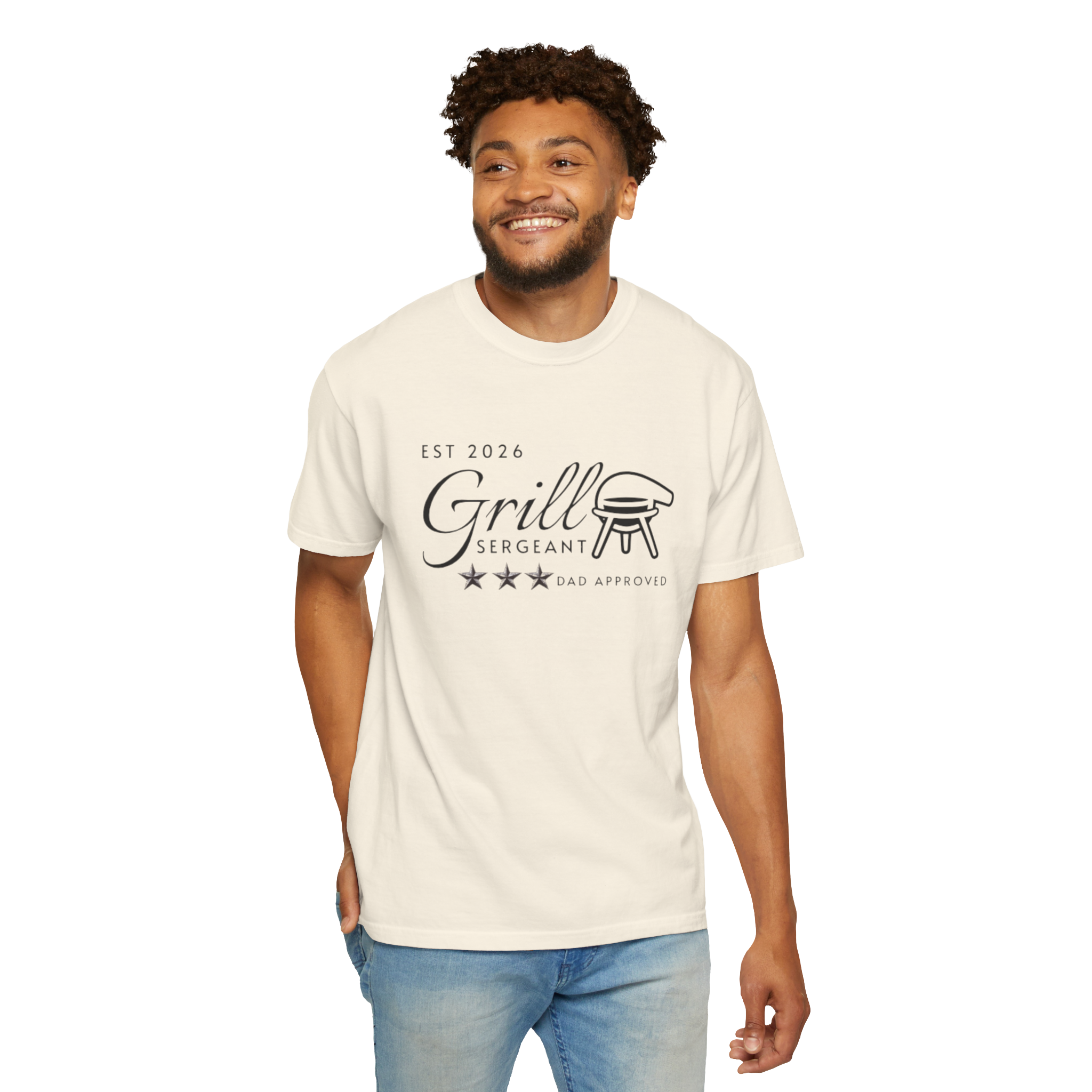 Grill Sergeant T-Shirt "Est 2026" Dad-Approved BBQ Tee