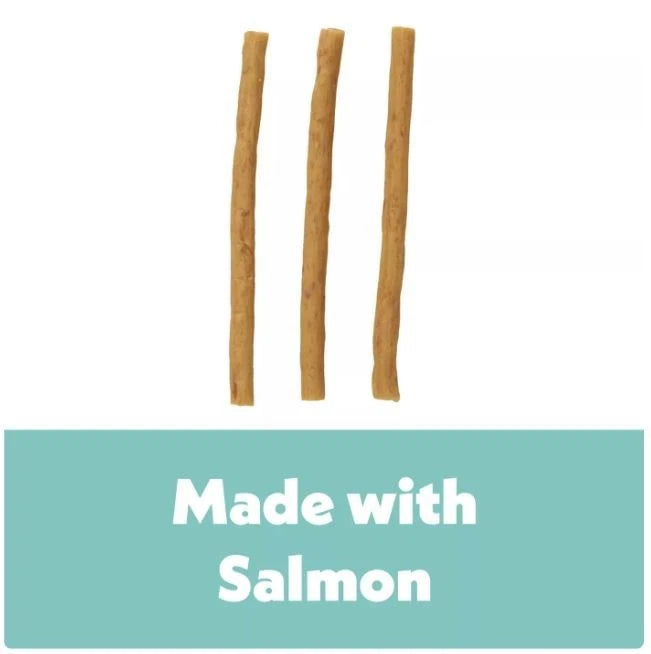 Wiggles & Wags Meaty Slim Sticks made with Salmon 6oz bag new