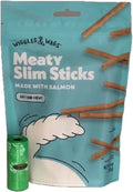 Wiggles & Wags Meaty Slim Sticks made with Salmon 6oz bag new