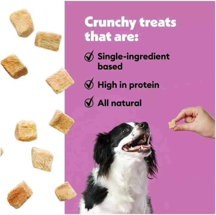 Wiggles & Wags Freeze Dried Chicken Dog Treats 5 oz Single Ingredient Crunchy
